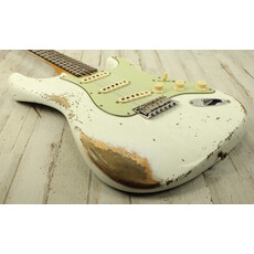 Fender NEW Fender Custom Shop Limited Edition 1964 L-Series Stratocaster Heavy Relic - Aged Olympic White (770)