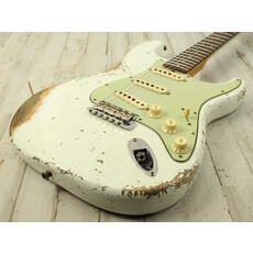 Fender NEW Fender Custom Shop Limited Edition 1964 L-Series Stratocaster Heavy Relic - Aged Olympic White (770)