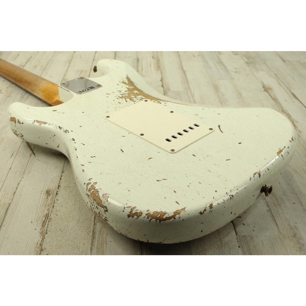 Fender NEW Fender Custom Shop Limited Edition 1964 L-Series Stratocaster Heavy Relic - Aged Olympic White (770)