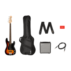 Squier NEW Squier Affinity Series Precision Bass PJ Pack - 3-Color Sunburst