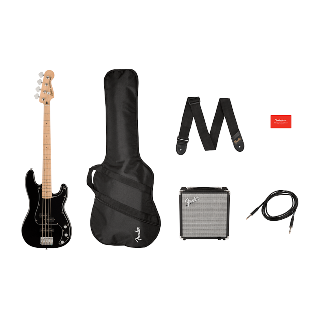 Squier NEW Squier Affinity Series Precision Bass PJ Pack - Black