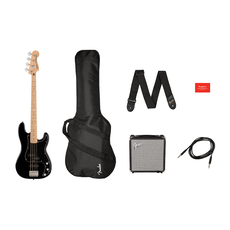 Squier NEW Squier Affinity Series Precision Bass PJ Pack - Black