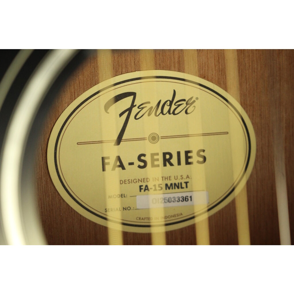 Fender DEMO Fender FA-15 3/4 Scale Steel with Gig Bag - Moonlight Burst (361)