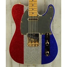Fender DEMO Fender Buck Owens Telecaster - Red/Silver/Blue Sparkle (430)