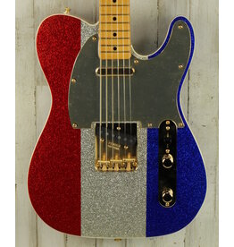 Fender DEMO Fender Buck Owens Telecaster - Red/Silver/Blue Sparkle (430)