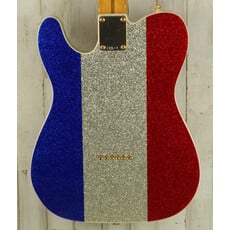 Fender DEMO Fender Buck Owens Telecaster - Red/Silver/Blue Sparkle (430)