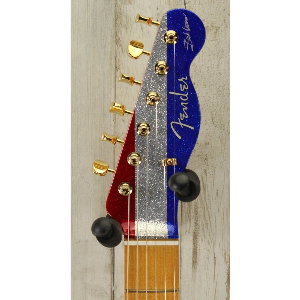 Fender DEMO Fender Buck Owens Telecaster - Red/Silver/Blue Sparkle (430)