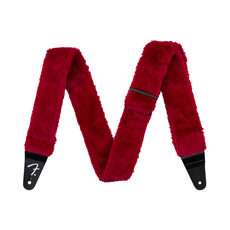 Fender NEW Fender Poodle Plush Strap - Red