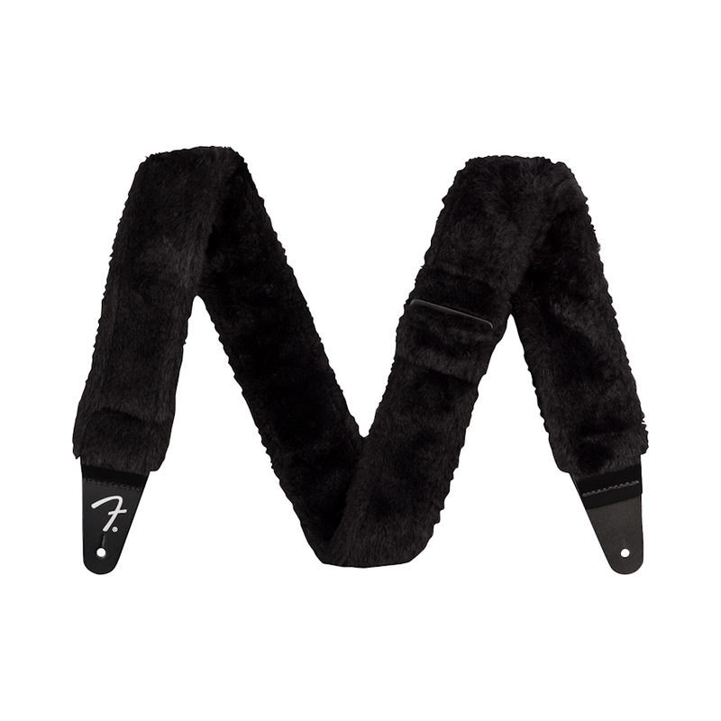 Fender NEW Fender Poodle Plush Strap - Black