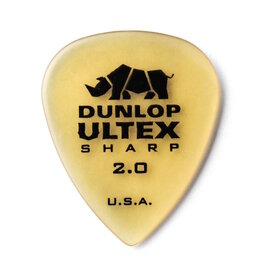 Dunlop NEW Dunlop Ultex Sharp Picks - 2.0mm - Pack of 6