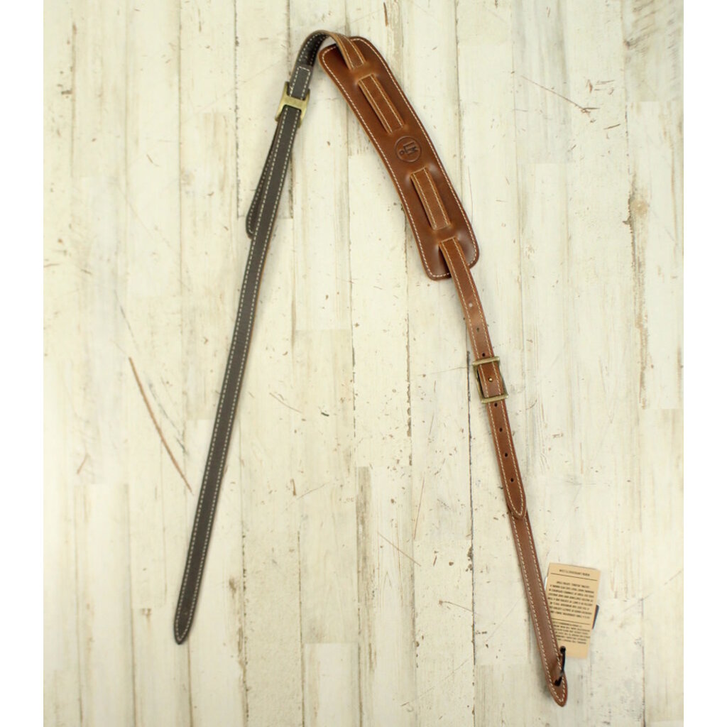 LM NEW LM Luxe Edition Vintage Pad Guitar Strap - Brown