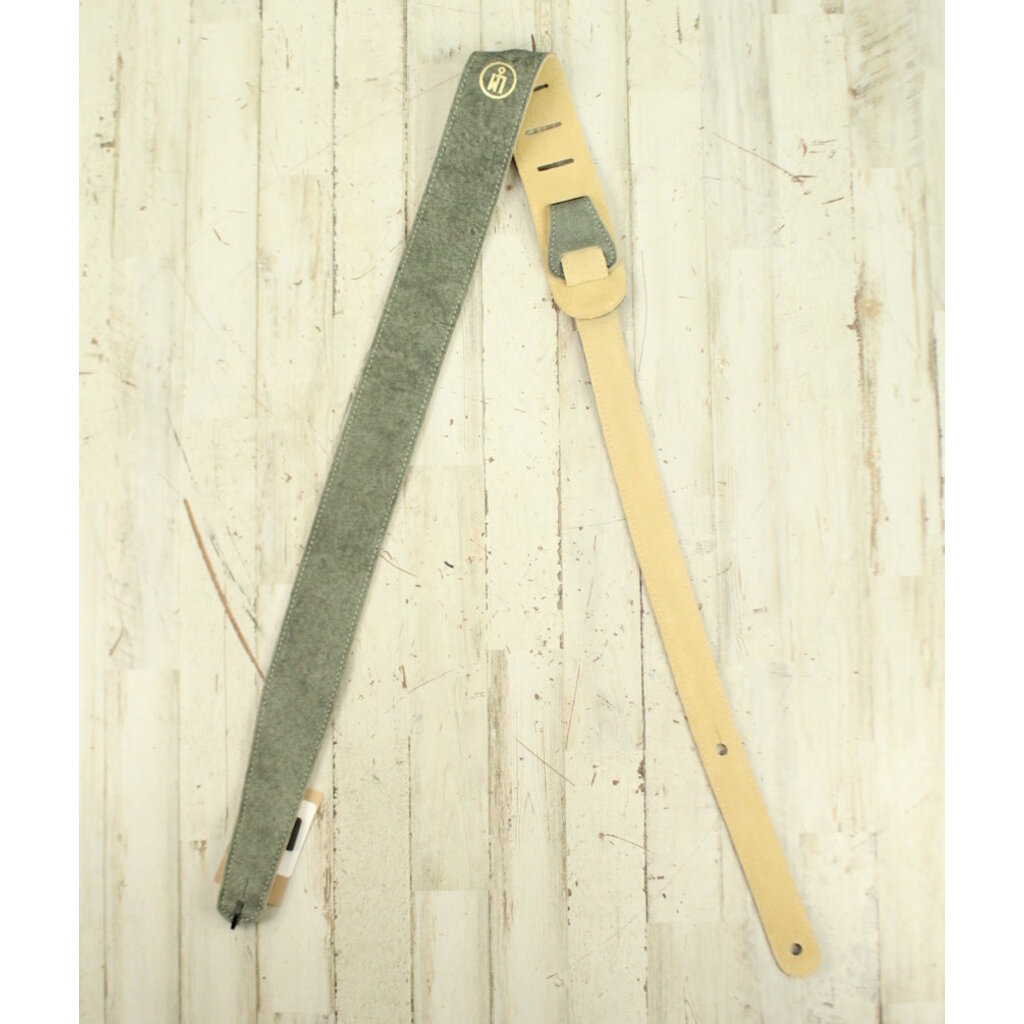 LM NEW LM Soft Suede Guitar Strap - Green - 2.3"