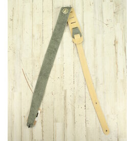 LM NEW LM Soft Suede Guitar Strap - Green - 2.3"