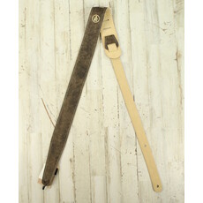 LM NEW LM Soft Suede Guitar Strap - Brown - 2.3"