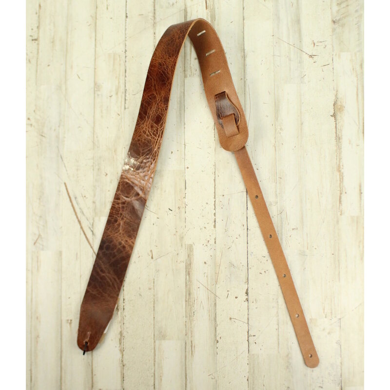 LM NEW LM The Traveler Guitar Strap - Brown - 2.5"
