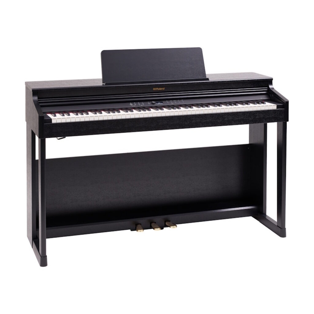 Roland DEMO Roland RP701 Digital Upright Piano with Bench - Contemporary Black (691)
