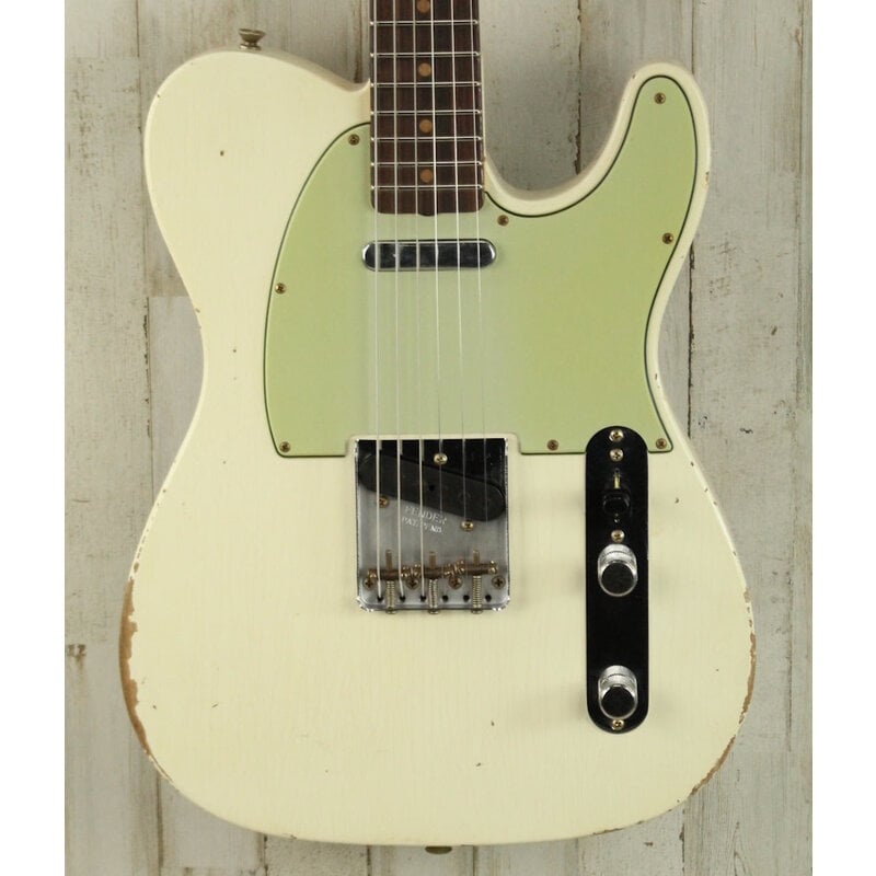Fender DEMO Fender 1963 Telecaster Relic 3A Rosewood - Aged Olympic White (039)