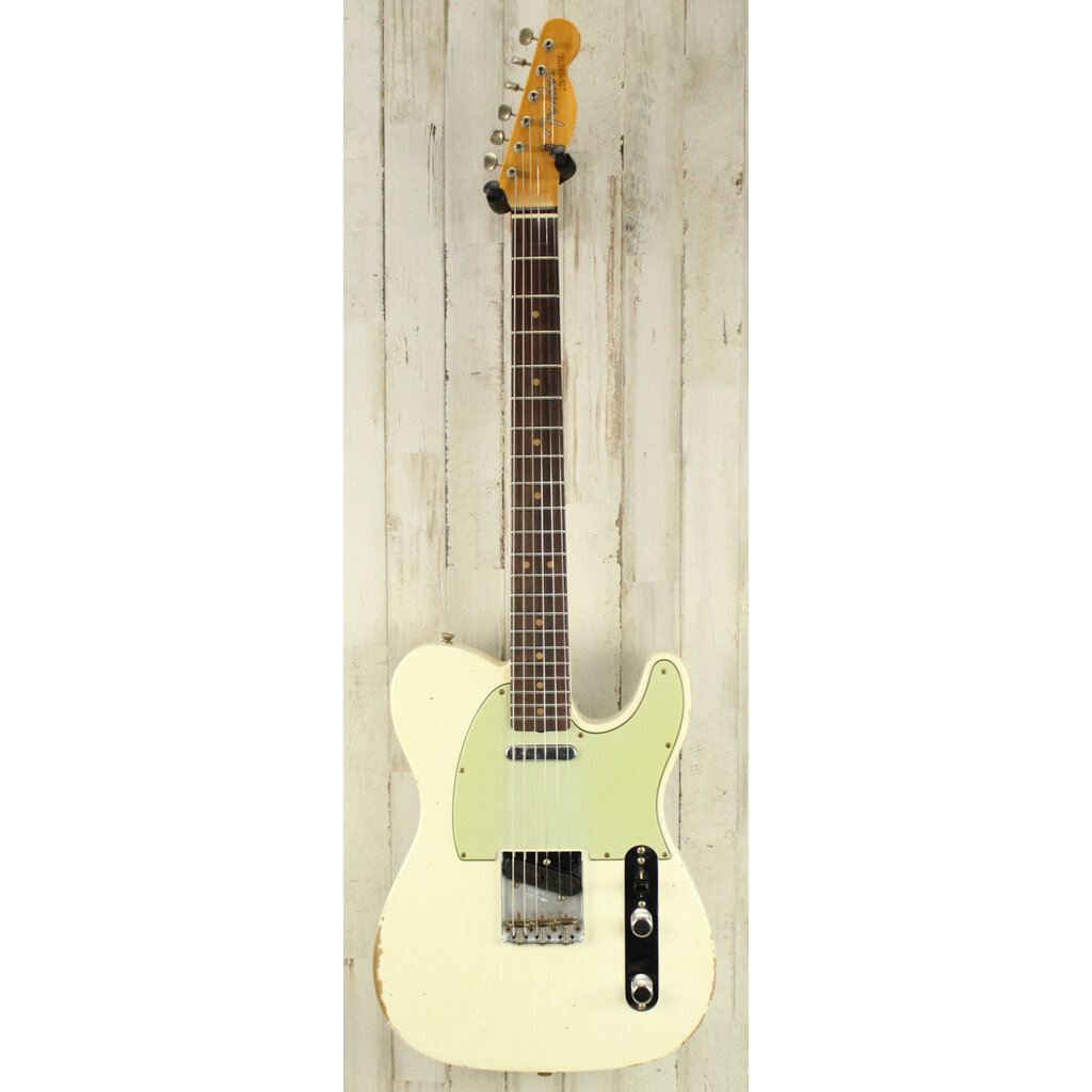 Fender DEMO Fender Custom Shop 1963 Telecaster Relic 3A Rosewood - Aged Olympic White (039)