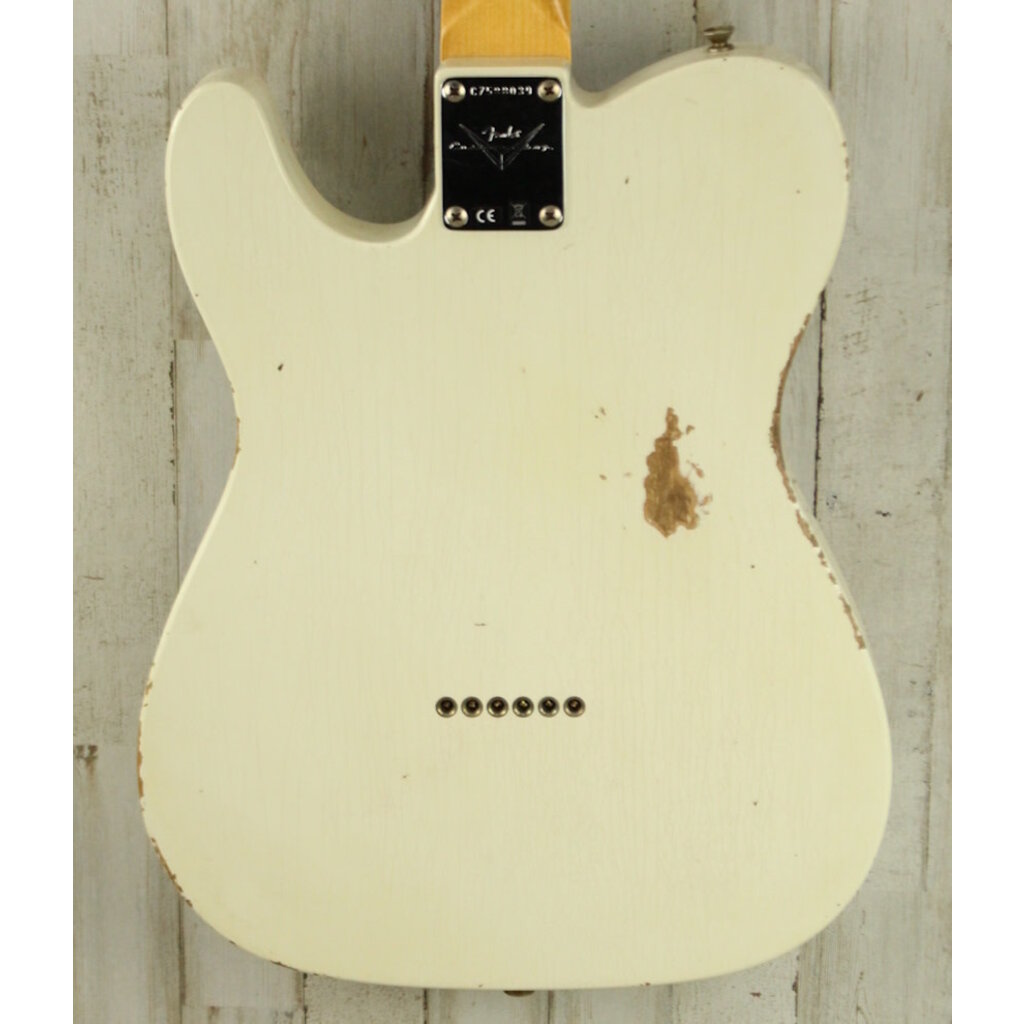 Fender DEMO Fender Custom Shop 1963 Telecaster Relic 3A Rosewood - Aged Olympic White (039)