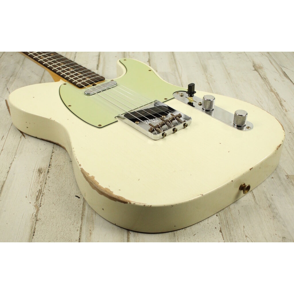 Fender DEMO Fender Custom Shop 1963 Telecaster Relic 3A Rosewood - Aged Olympic White (039)