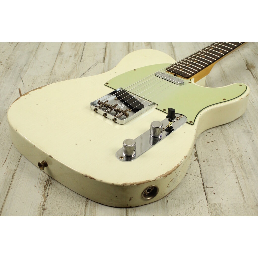Fender DEMO Fender Custom Shop 1963 Telecaster Relic 3A Rosewood - Aged Olympic White (039)
