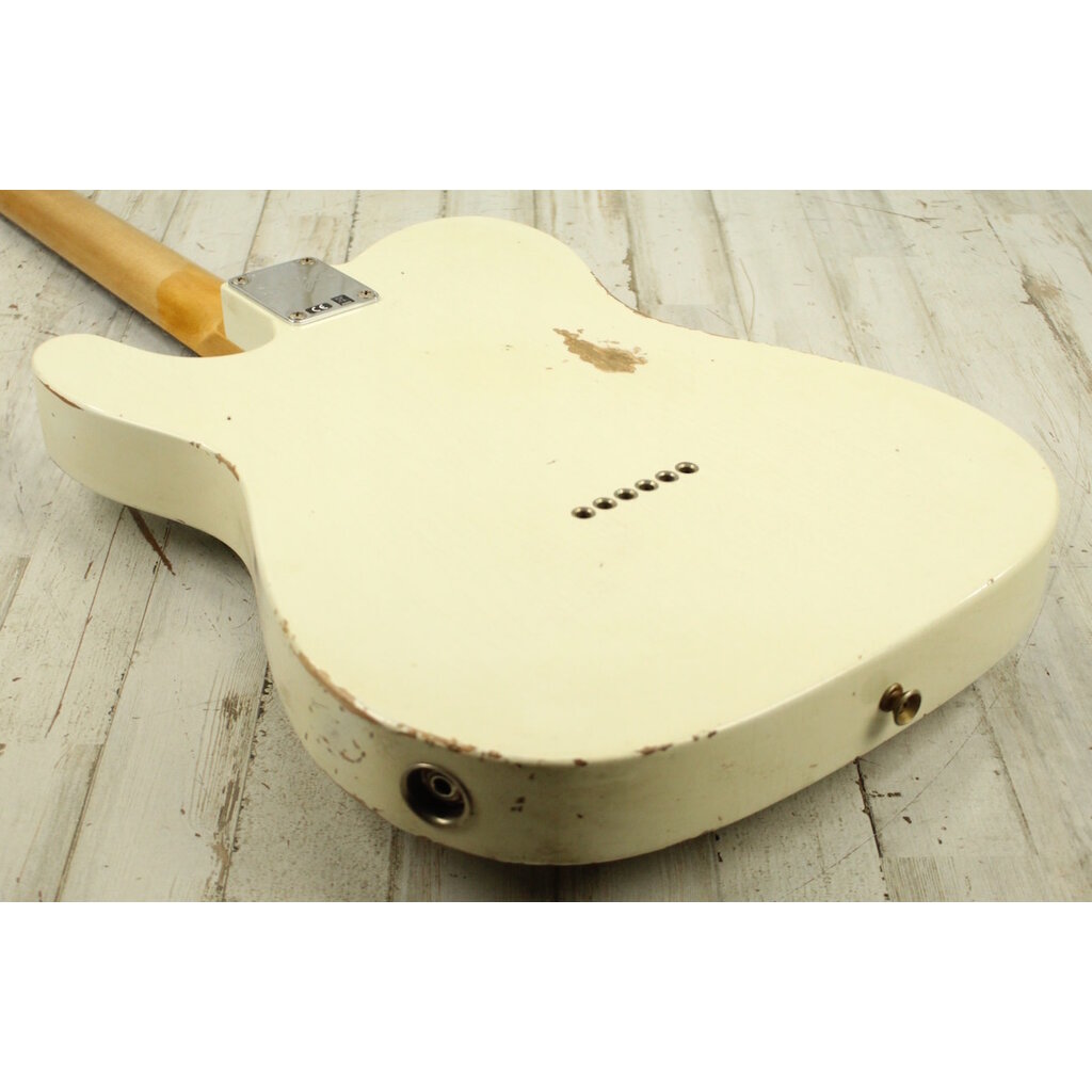 Fender DEMO Fender Custom Shop 1963 Telecaster Relic 3A Rosewood - Aged Olympic White (039)