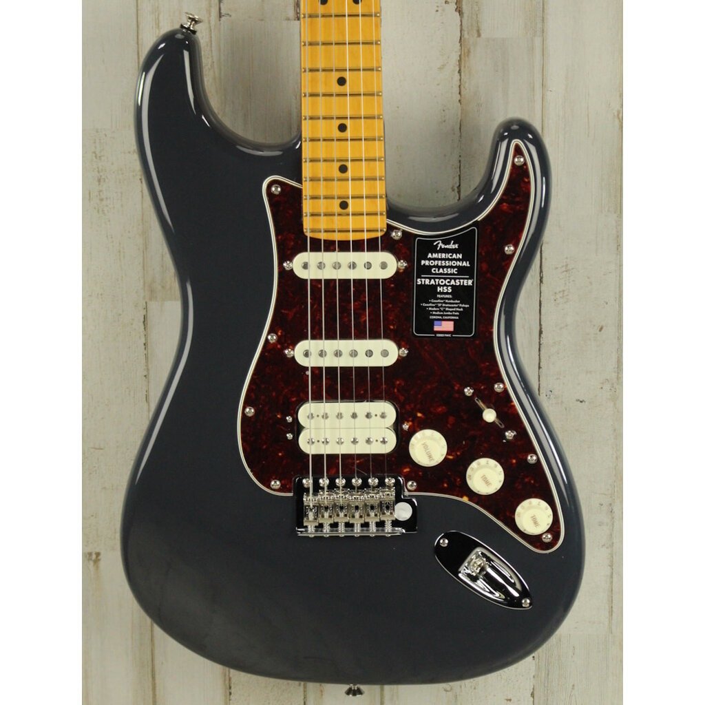 Fender DEMO Fender American Professional Classic Stratocaster HSS - Faded Black (348)