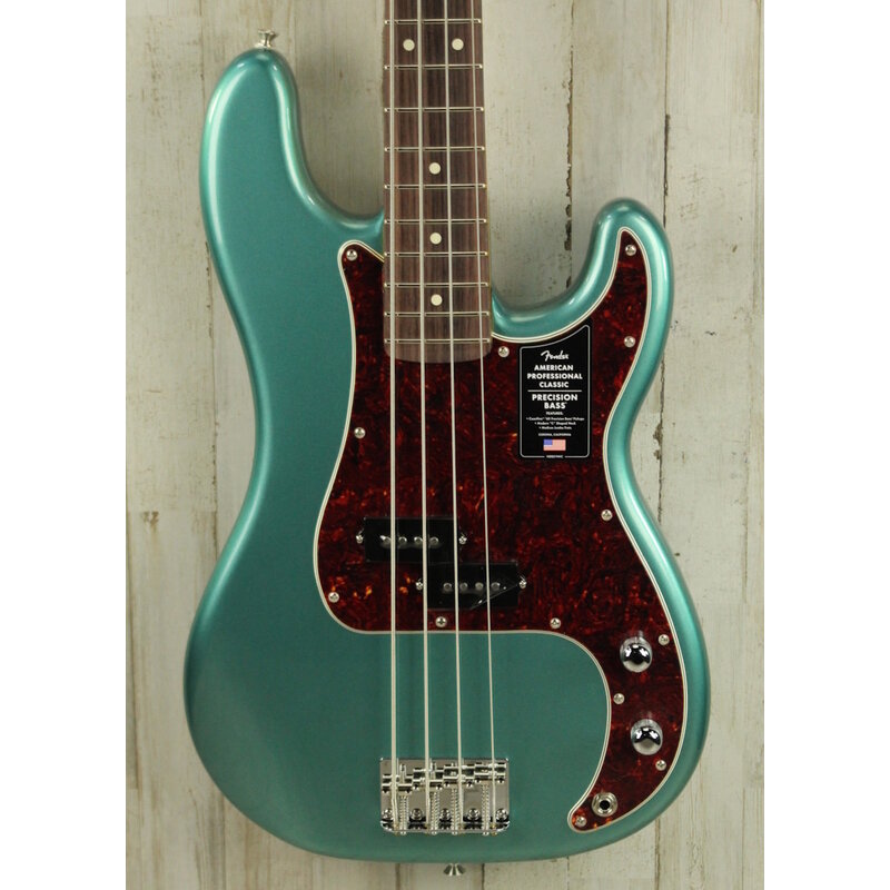 Fender DEMO Fender American Professional Classic Precision Bass - Faded Sherwood Green Metallic (918)