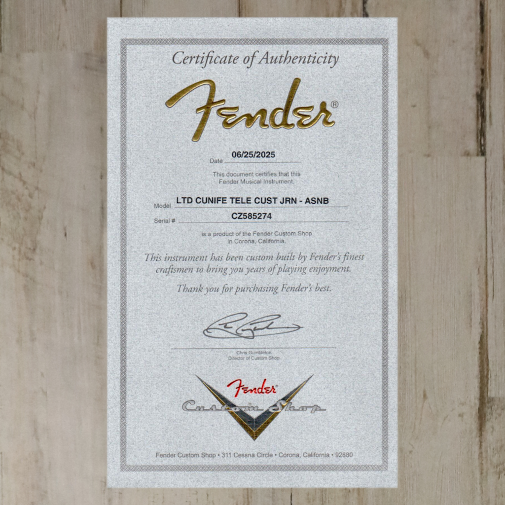 Fender NEW Fender Limited Edition CuNiFe Bigsby Tele Custom Journeyman Relic - Aged Sonic Blue (274)