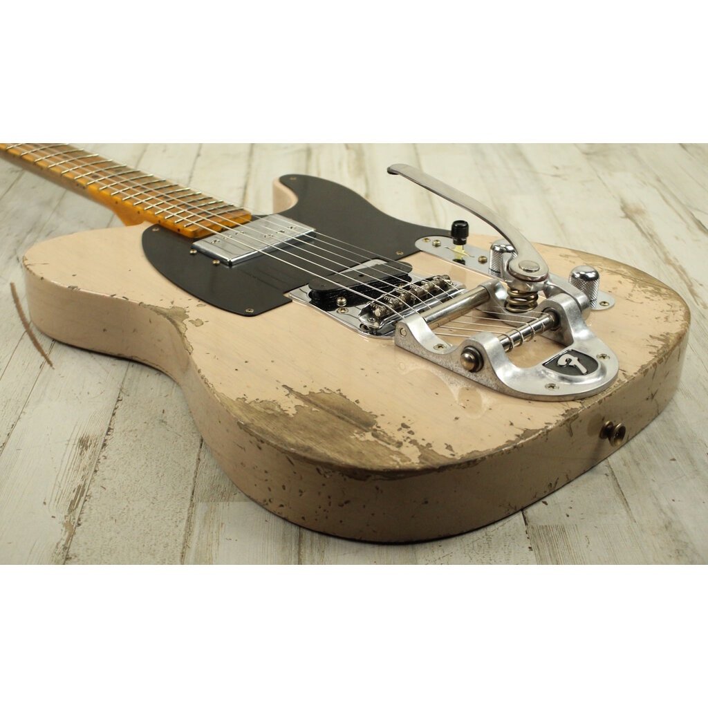 Fender NEW Fender CuNiFe Blackguard Bigsby Tele Heavy Relic - Dirty White Blonde (039)