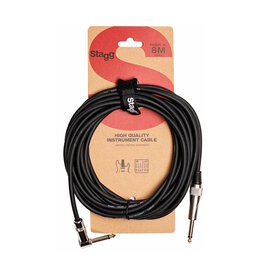 Stagg NEW Stagg SGC6 Heavy Duty Instrument Cable - Black - 20'