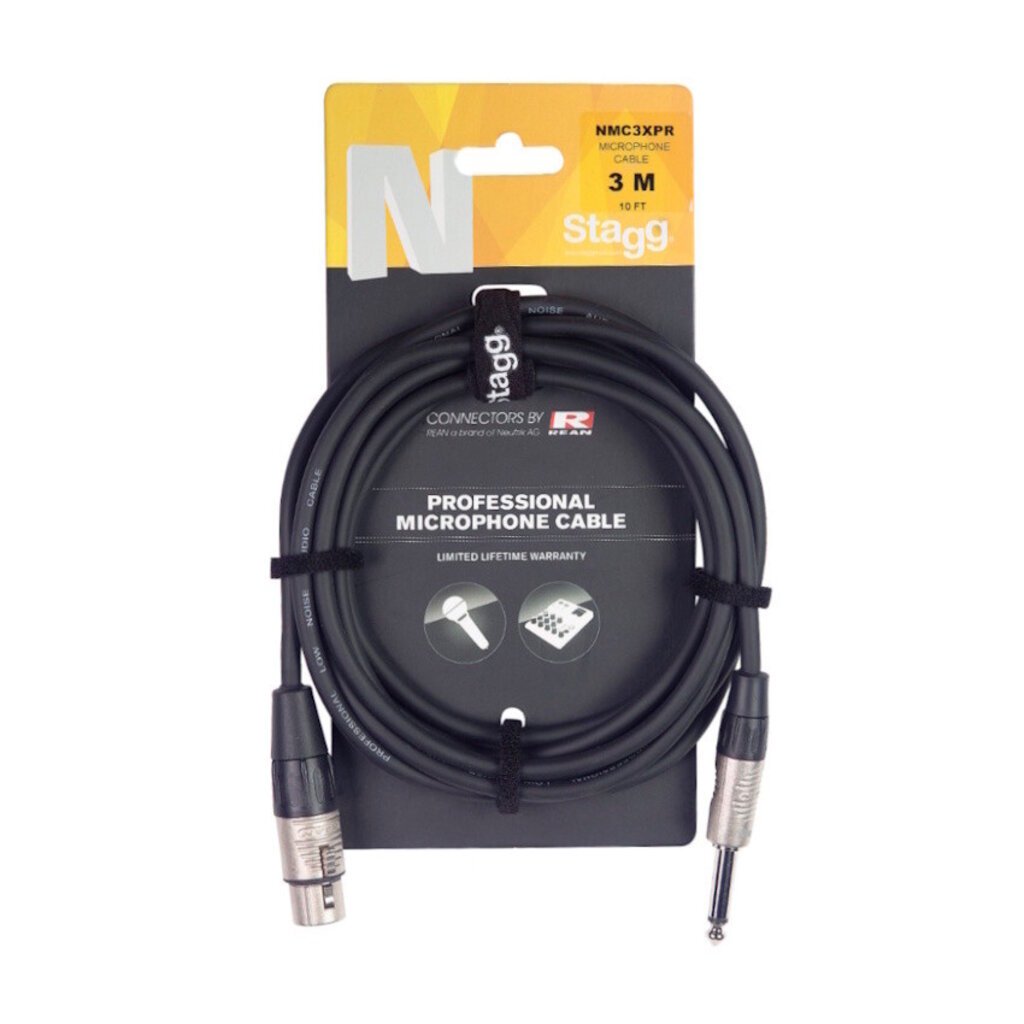 Stagg NEW Stagg NMC6XPR 1/4" to XLR Microphone Cable - 20'