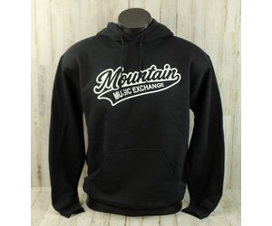 MME Pullover Hoodie Baseball Logo Black - Mountain Music Exchange