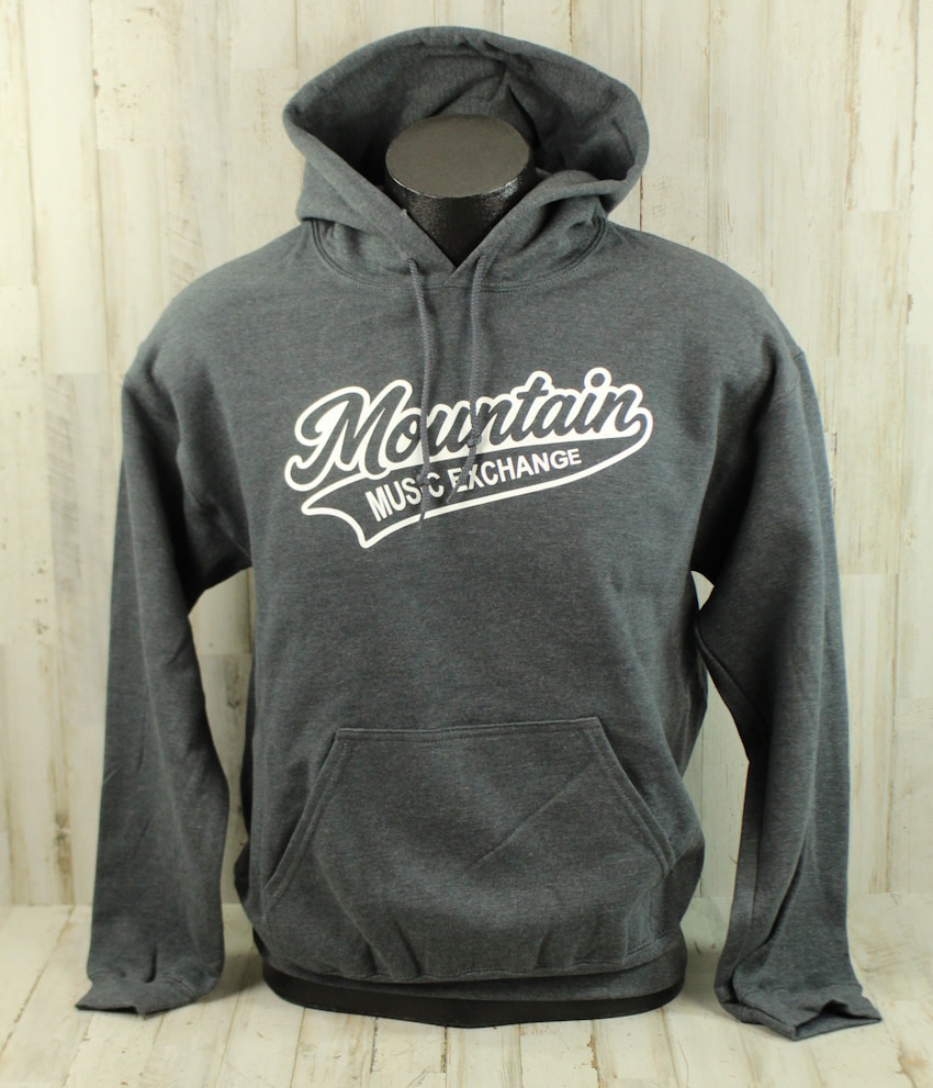 MME Pullover Hoodie Baseball Logo Dark Heather Grey - Mountain