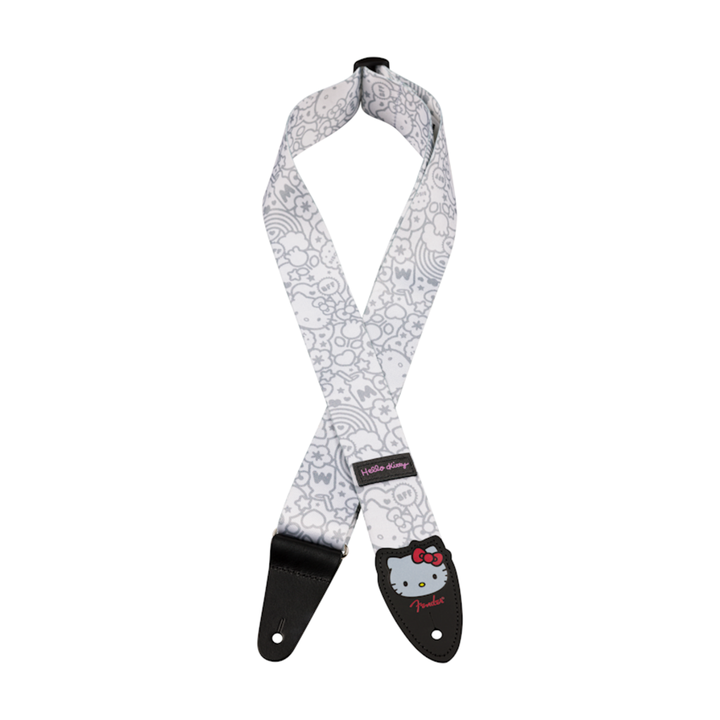 Fender NEW Fender x Hello Kitty Poly Strap - White