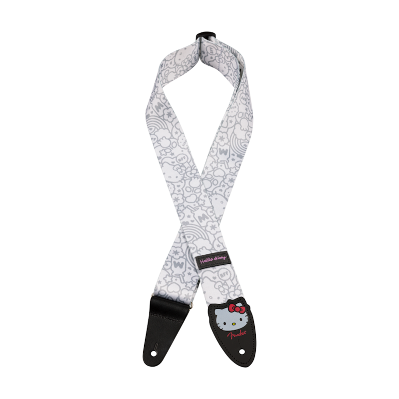 Fender NEW Fender x Hello Kitty Poly Strap - White