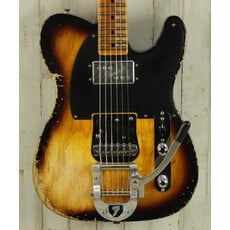 Fender NEW Fender Custom Shop CuNiFe Blackguard Bigsby Telecaster - Faded Aged 2-Color Sunburst (160)