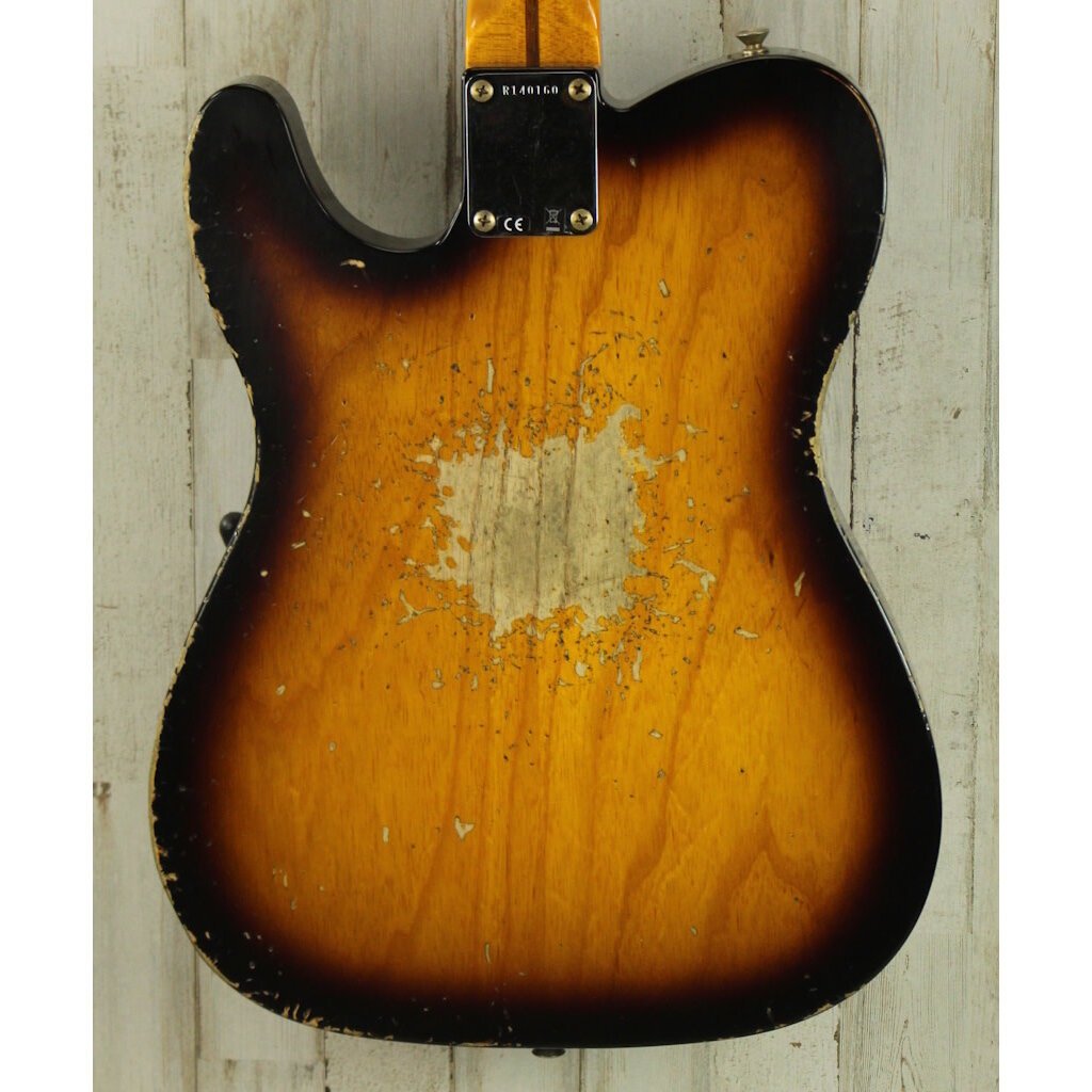 Fender NEW Fender Custom Shop CuNiFe Blackguard Bigsby Telecaster - Faded Aged 2-Color Sunburst (160)