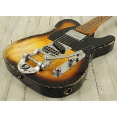 Fender NEW Fender Custom Shop CuNiFe Blackguard Bigsby Telecaster - Faded Aged 2-Color Sunburst (160)