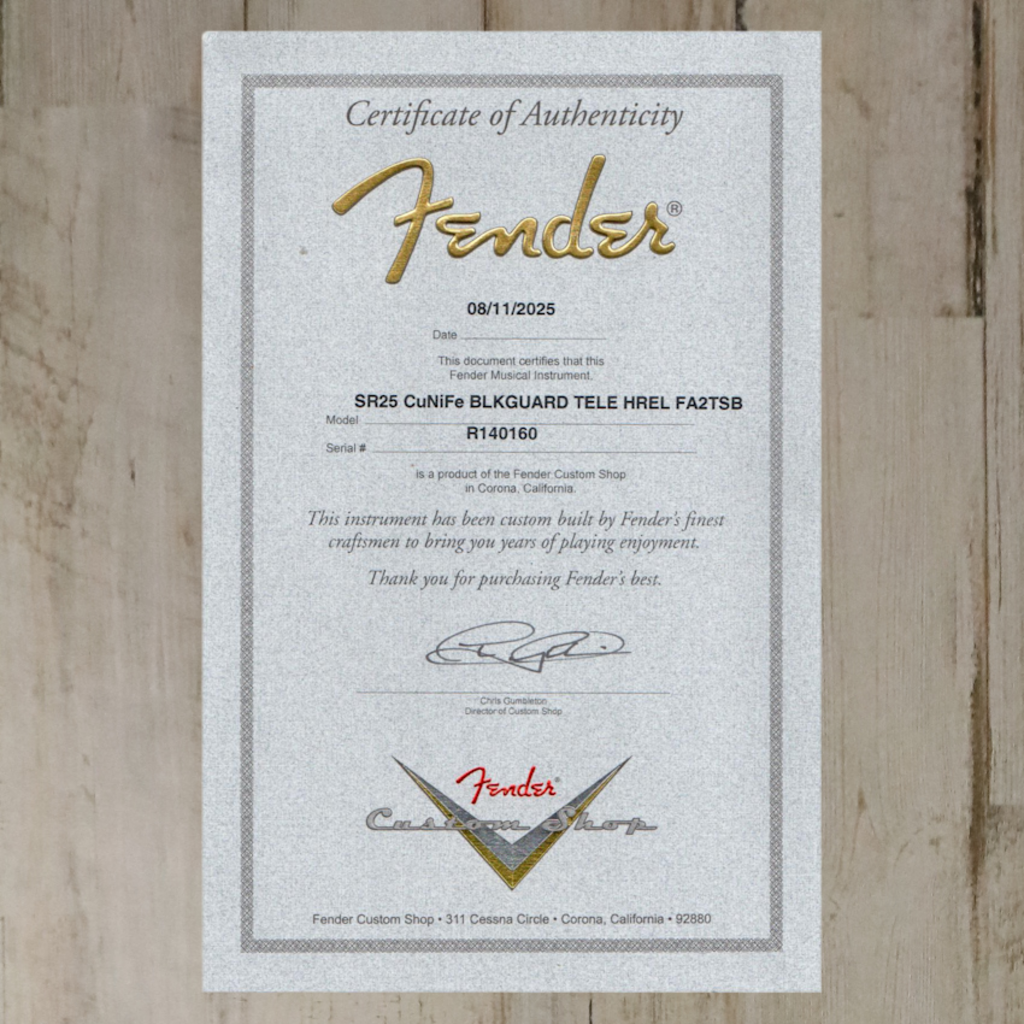 Fender NEW Fender Custom Shop CuNiFe Blackguard Bigsby Telecaster - Faded Aged 2-Color Sunburst (160)