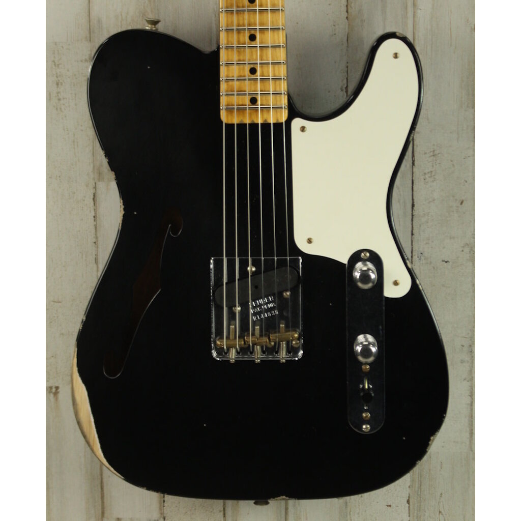 Fender NEW Fender Custom Shop Limited Edition Red Hot Esquire Relic - Aged Black (838)