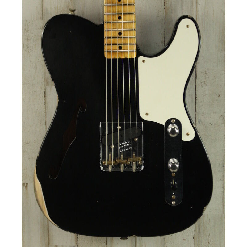 Fender NEW Fender Custom Shop Limited Edition Red Hot Esquire Relic - Aged Black (838)