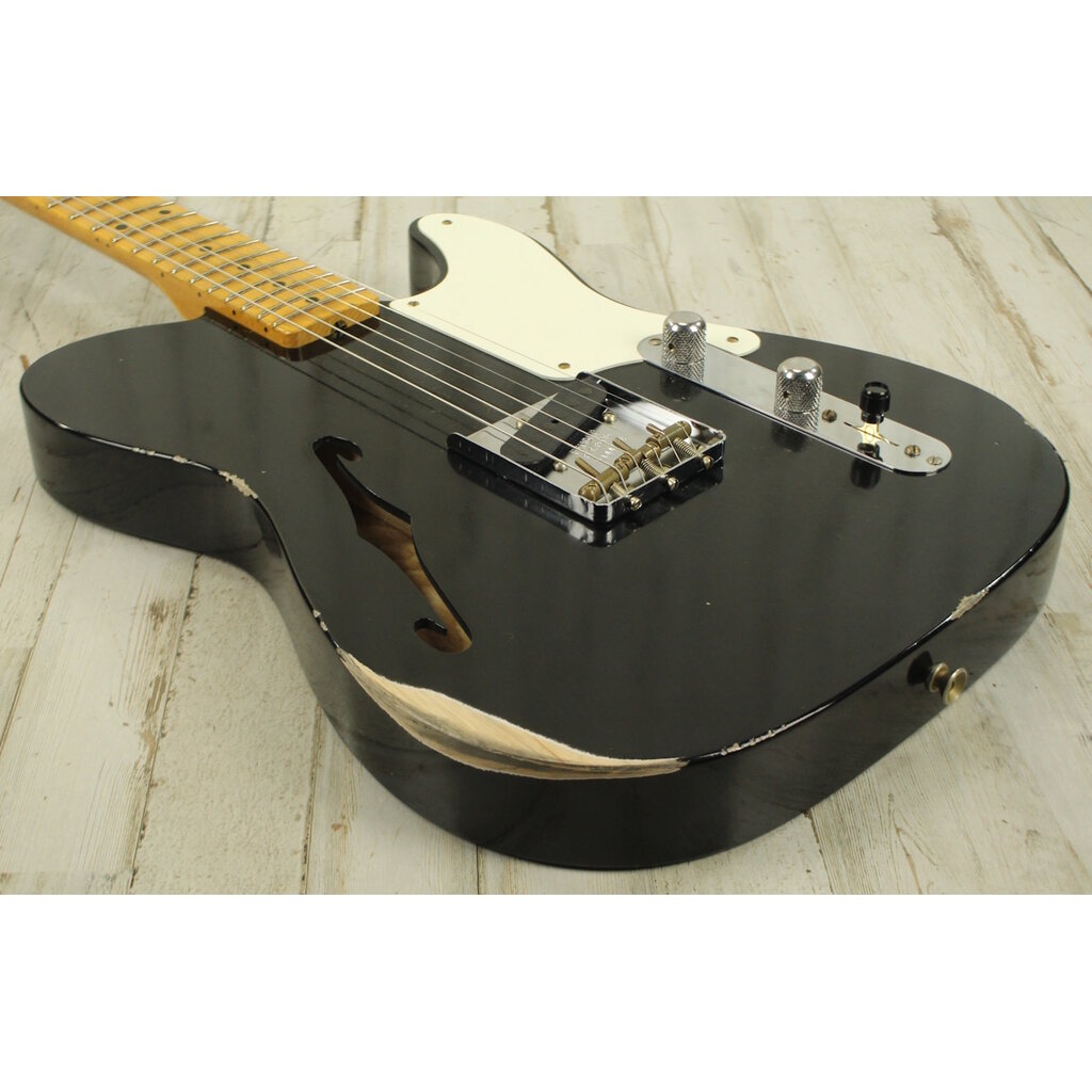 Fender NEW Fender Custom Shop Limited Edition Red Hot Esquire Relic - Aged Black (838)