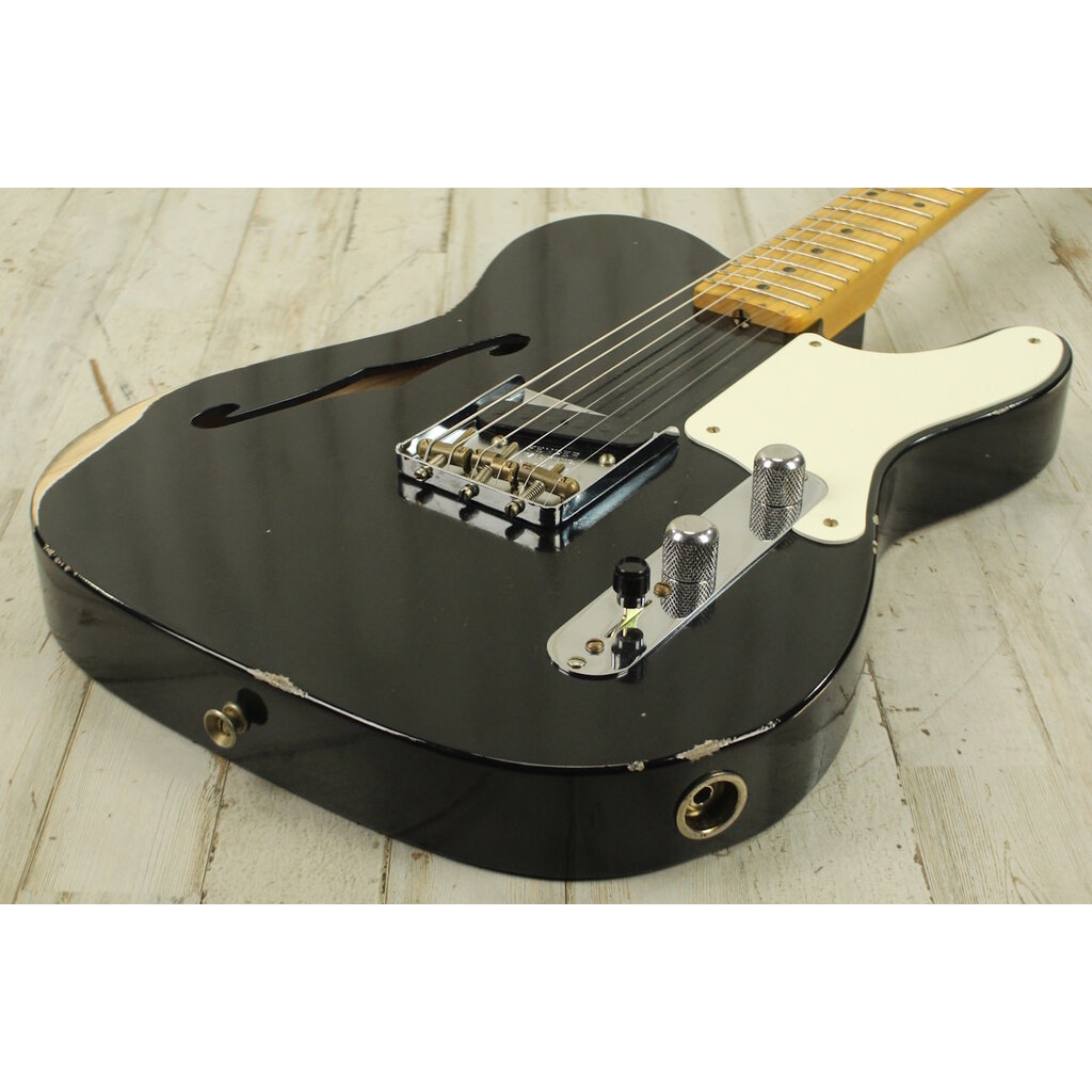 Fender NEW Fender Custom Shop Limited Edition Red Hot Esquire Relic - Aged Black (838)