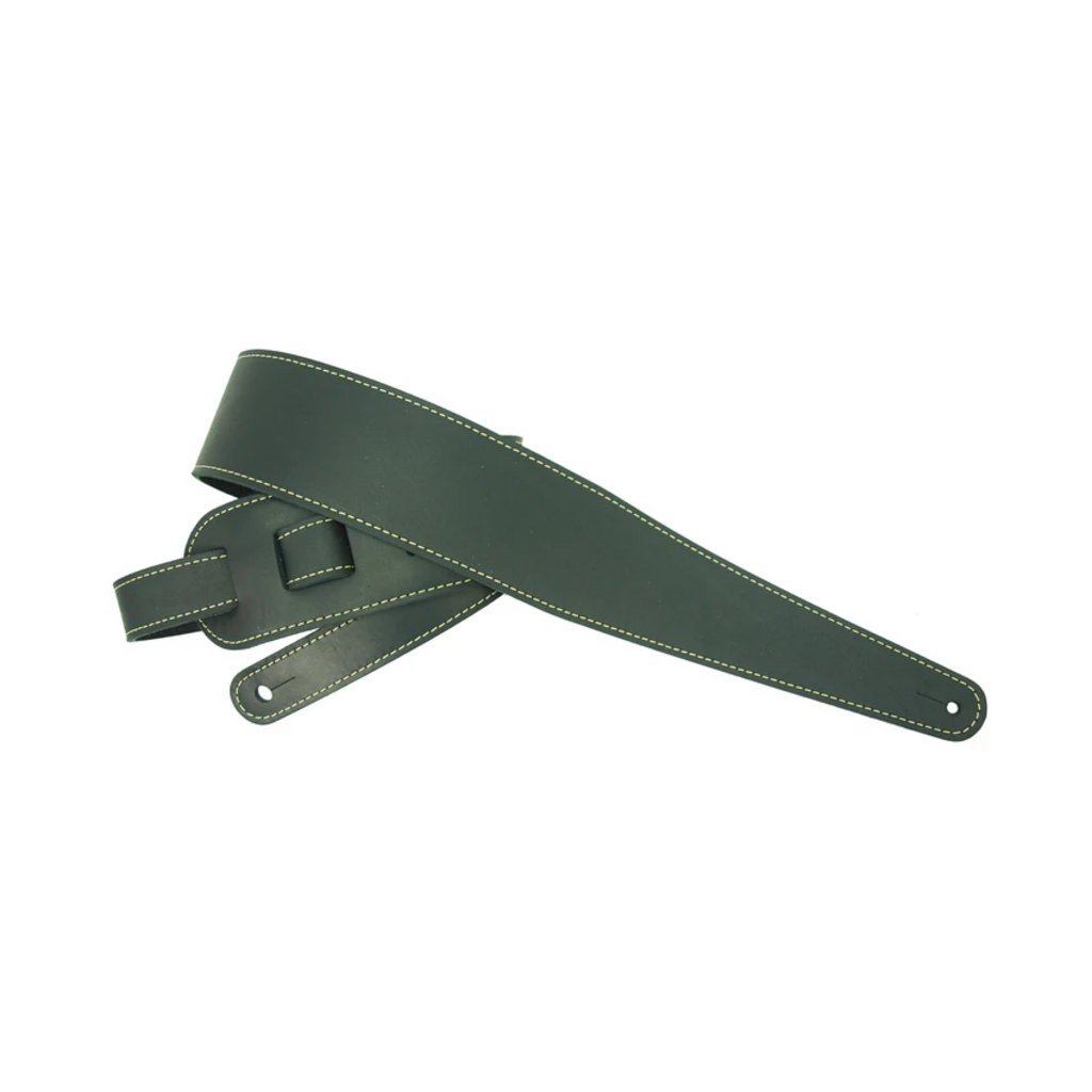 LM NEW LM Baseball Glove Leather Guitar Strap - Black