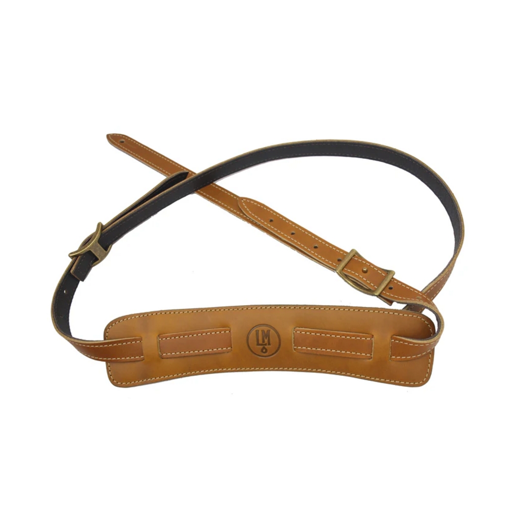 LM NEW LM Luxe Edition Vintage Pad Guitar Strap - Butterscotch