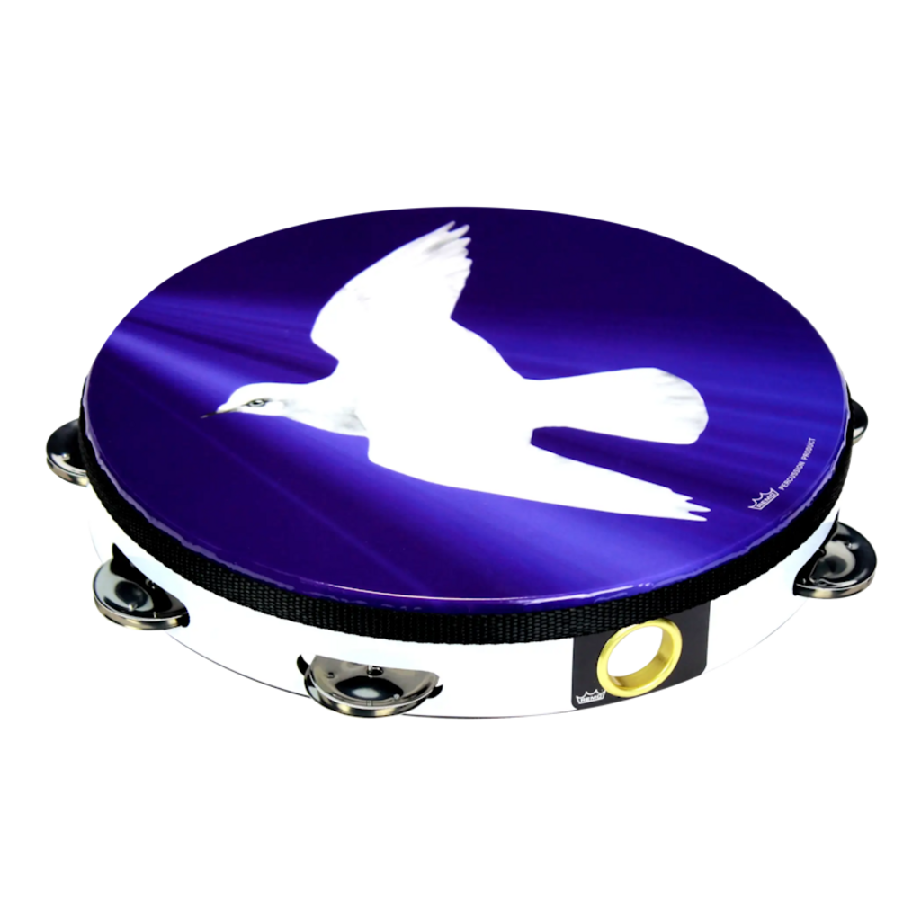 Remo NEW Remo Praise Tambourine - Religious Dove - 10"