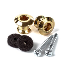 Dunlop NEW Dunlop StrapLok Dual Design Strap Retainer System - Gold