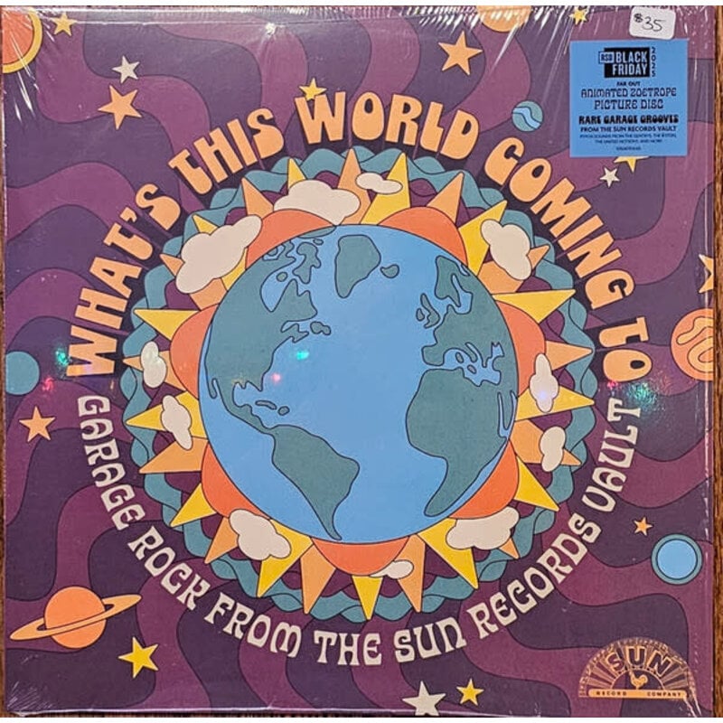 Vinyl NEW Various – What's This World Coming To Garage Rock From The Sun Records Vault-RSD