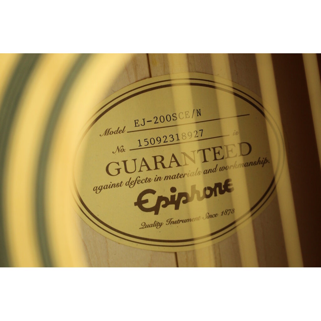 Epiphone USED Epiphone EJ-200SCE/N (927)